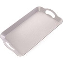 Brybelly KCAF-404 Grey Textured Cafeteria Tray with Handles, 14