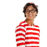 Brybelly Where's Wally Halloween Costume - Men's Cosplay Outfit, S
