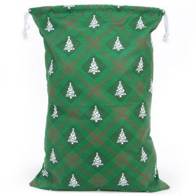 Brybelly Reusable Christmas Gift Bag - Christmas Tree Giftwrap Design