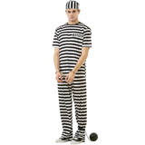 Brybelly MCOS-108 Striped Prisoner Adult Costume