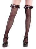 Brybelly Black Fishnet Thigh High Costume Tights