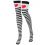 Brybelly Striped Heart Thigh High Costume Tights