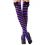 Brybelly Purple Striped Thigh High Costume Tights