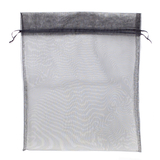 Brybelly Large (12in x 14in) Black Organza Bag with Drawstrings