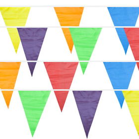 Brybelly Multi-Color 100 Foot Pennant Stringer with 48 Flags