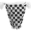Brybelly Black & White Checker 100 Foot Pennant Stringer w/48 Flags