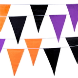 Brybelly Multi-color Halloween Pennant, 100-feet, 48 Flags