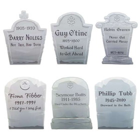 Brybelly MPAR-731 14" Tombstone Yard Signs, 6-pack