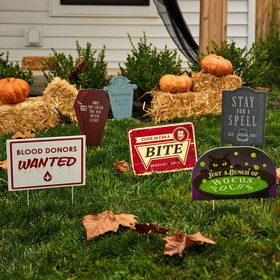 Brybelly Friendly Halloween Yard Signs