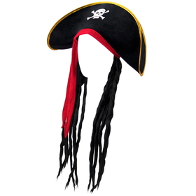 Brybelly Pirate Hat with Dreadlocks
