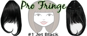 Brybelly #1 Jet Black Pro Fringe Clip In Bangs
