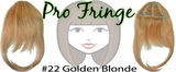 Brybelly #22 Golden Blonde Pro Fringe Clip In Bangs