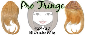 Brybelly #24/27 Blonde Mix Pro Fringe Clip In Bangs