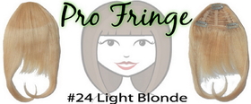 Brybelly #24 Light Blonde Pro Fringe Clip In Bangs