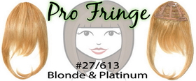 Brybelly #27/613 Dark Blonde w/ Platinum Pro Fringe Clip In Bangs