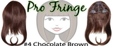 Brybelly #4 Chocolate Brown Pro Fringe Clip In Bangs