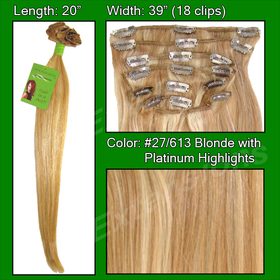Brybelly #27/613 Golden Blonde w/ Platinum Highlights - 20 inch Remi