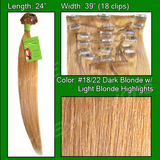 Brybelly #18/22 Dark Blonde with Golden Highlights - 24 inch