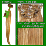 Brybelly #24/27 Light Blonde w/ Dark Blonde Highlights - 24 inch