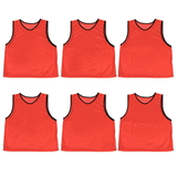 Brybelly 6-pack Adult Scrimmage Pinnies, Red