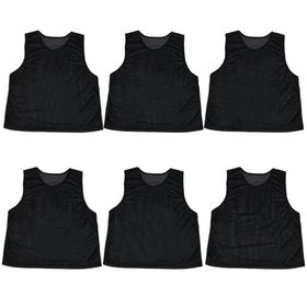 Brybelly 6-pack Adult Scrimmage Pinnies, Black