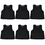 Brybelly 6-pack Adult Scrimmage Pinnies, Black