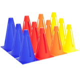 Brybelly 12-pack Collapsible Sport Cones, 4 Colors