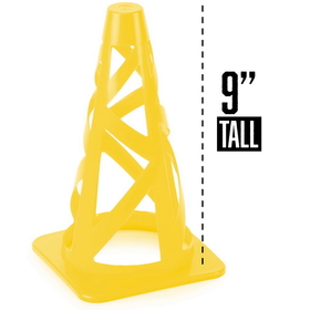 Brybelly Yellow 9" High Hat Sport Cones