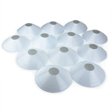 Brybelly Set of 12, Two-Inch Tall White Field Cones