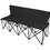 Brybelly 6-Foot Portable Folding 4 Seat Bench with Back, Black
