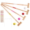 Brybelly Kids Croquet Set for 4-Players