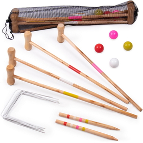 Brybelly Kids Croquet Set for 4-Players