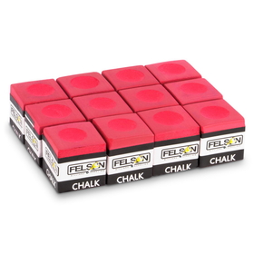 Brybelly Pool Cue Chalk 12-pack, Red