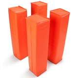 Brybelly Set of 4 Orange Anchorless Football Pylons