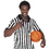 Brybelly Men's Official Striped Referee/Umpire Jersey, M