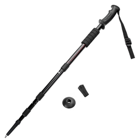 Brybelly 53" Black Shock-Resistant Adjustable Trekking Pole