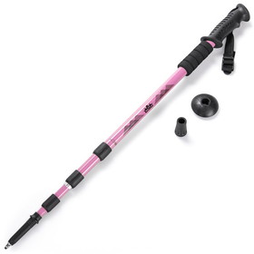 Brybelly 53" Pink Shock-Resistant Adjustable Trekking Pole