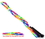Brybelly Rainbow 7-Foot Jump Rope with Plastic Beaded Segmentation