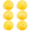 Brybelly 6-Pack of Pickleball Balls, Goldenrod Yellow