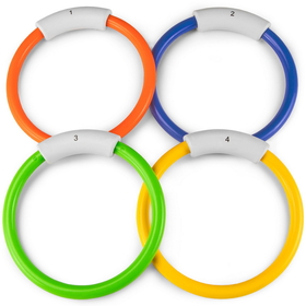 Brybelly Deep Down Divers- Set of 4 Sinking Pool Rings
