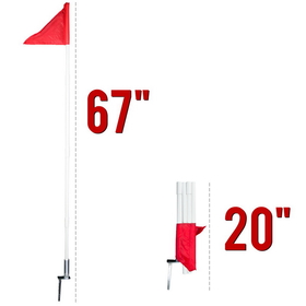Brybelly 4 Pack of Soccer Corner Flags