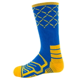 Brybelly Large Basketball Compression Socks, Blue/Gold
