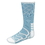 Brybelly Large Basketball Compression Socks, Light Blue/White