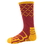Brybelly Large Basketball Compression Socks, Red/yellow