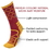 Brybelly Large Basketball Compression Socks, Red/yellow