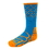 Brybelly Large Basketball Compression Socks, Blue/Orange