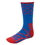 Brybelly Large Basketball Compression Socks, Blue/Red