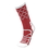 Brybelly Medium Basketball Compression Socks, Red/White