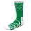 Brybelly Large Basketball Compression Socks, Green/White