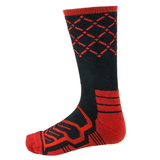 Brybelly Large Basketball Compression Socks, Black/Red